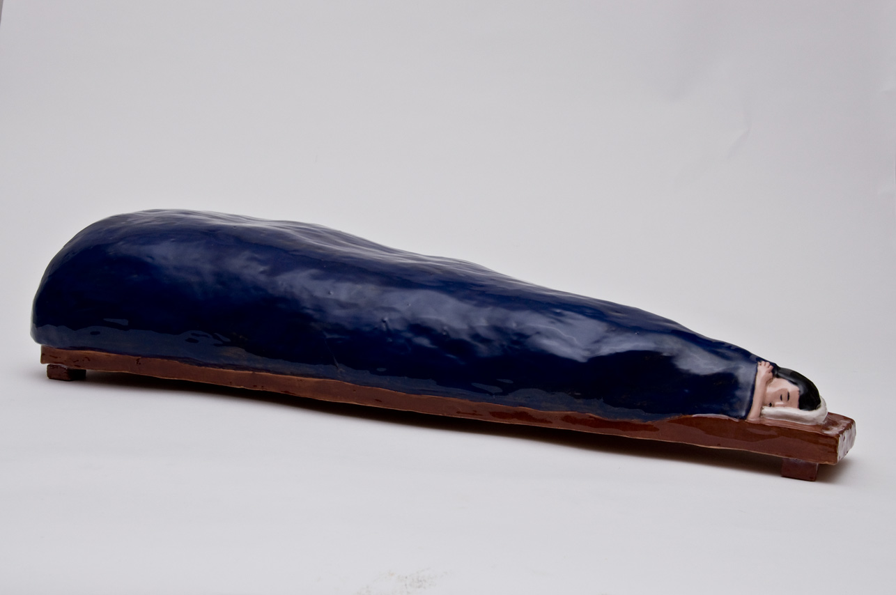 Dreaming, glazed ceramic, 75,5x16,5x22,5cm, 2010