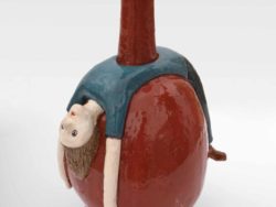 Vaso Metafisico 4, glazed ceramic, 37 x 15 cm, 2020